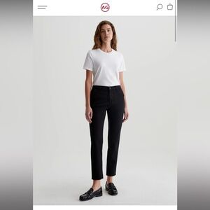 AG Adriano Goldschmied Caden Tailored Trouser Super Black size 29 R